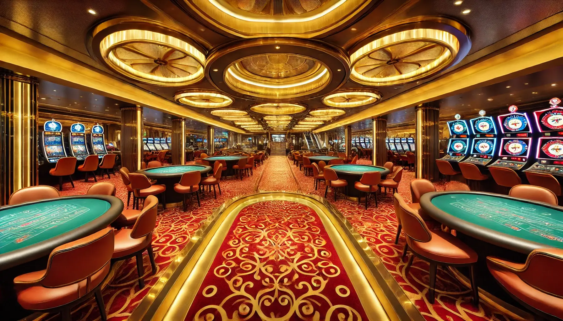 Luxury gaming area on CasinoVoyage